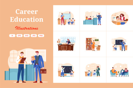 M595_Career Education Illustration Pack