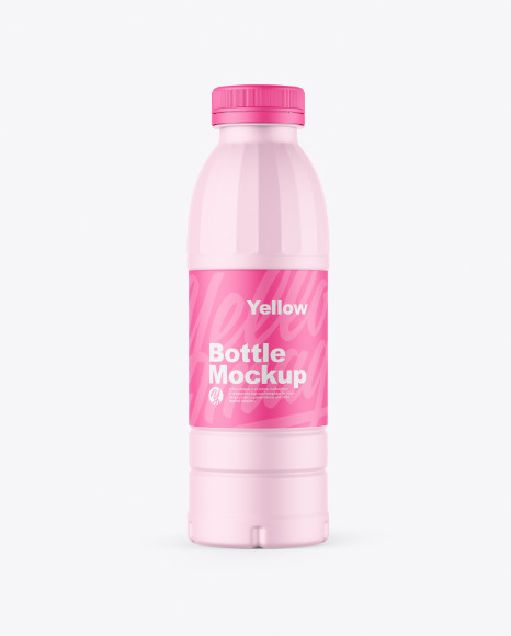 Matte Plastic Bottle Mockup