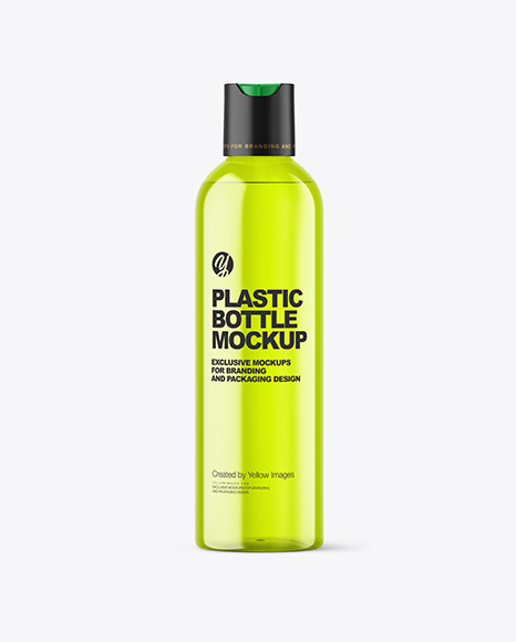 Color Plastic Cosmetic Bottle Mockup