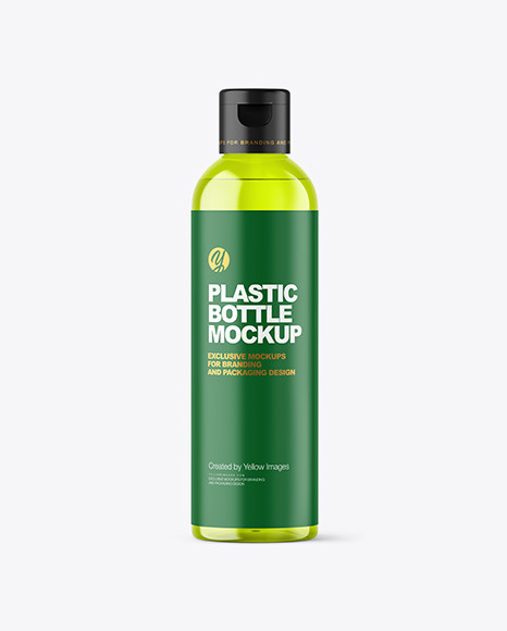 Color Plastic Cosmetic Bottle Mockup