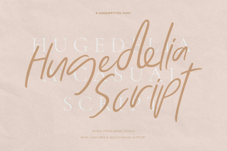 Hugedelia - Warm Script Font