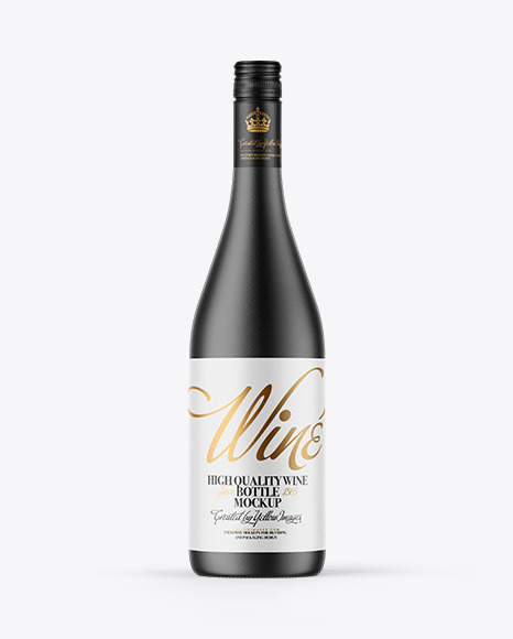 Ceramic Wine Bottle Mockup