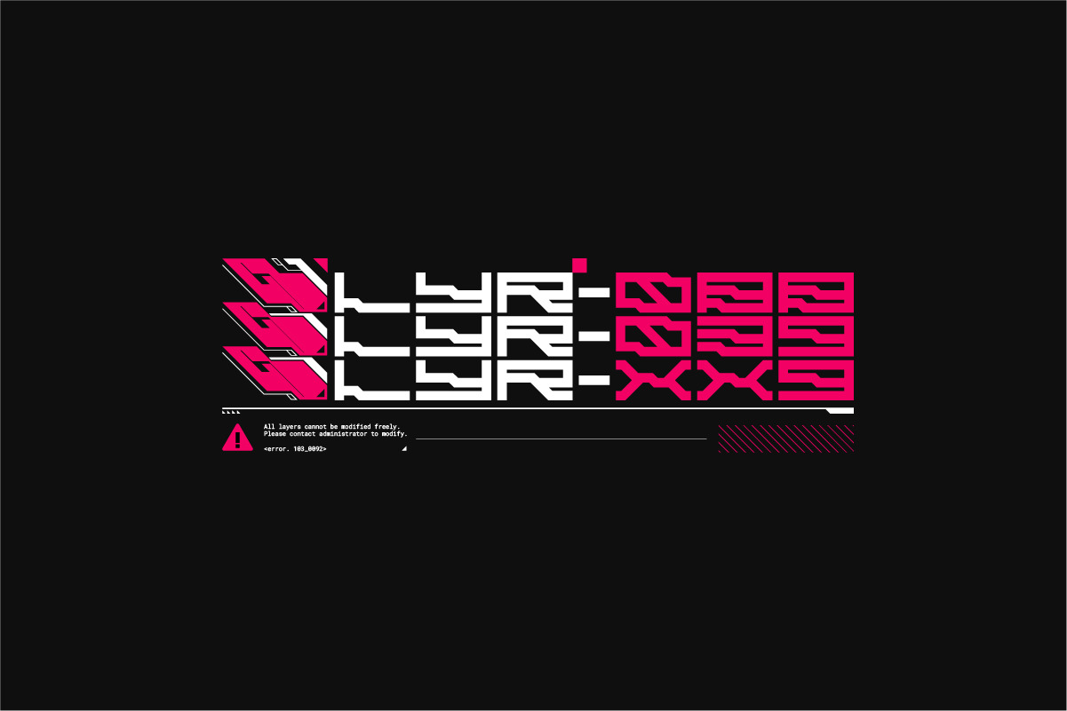 EXOBYTE - Futuristic Cyberpunk Modern Display Font