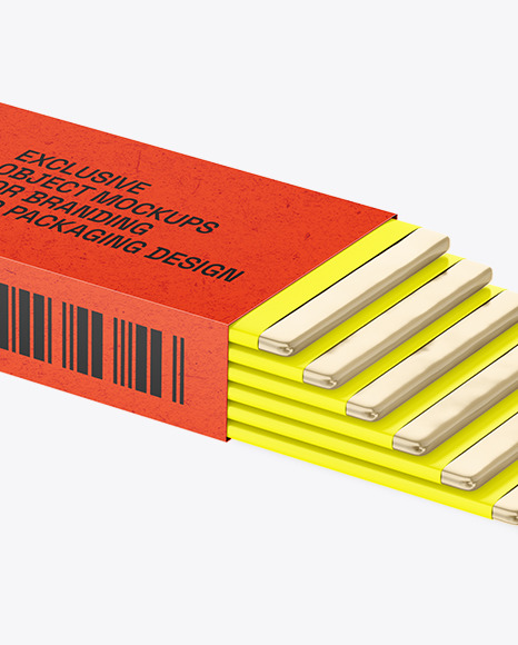 Chewing Gum Kraft Packaging Mockup