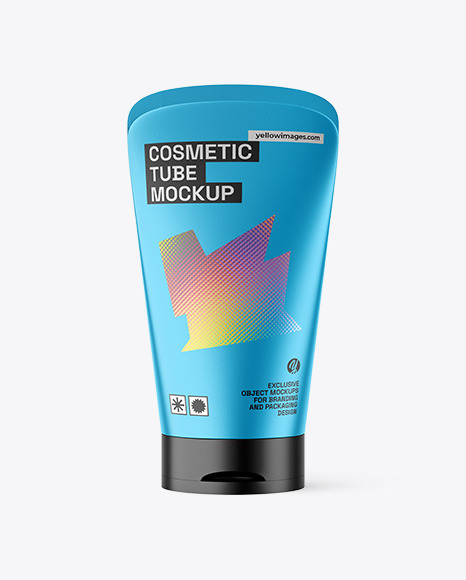 Metallic Cosmetic Tube Mockup