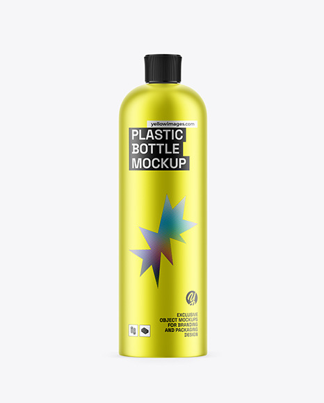 Metallic Bottle Mockup