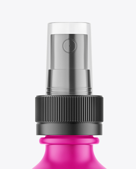 Matte Spray Bottle Mockup