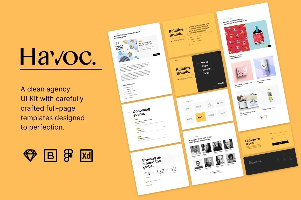 Havoc Agency UI kits & Web Templates