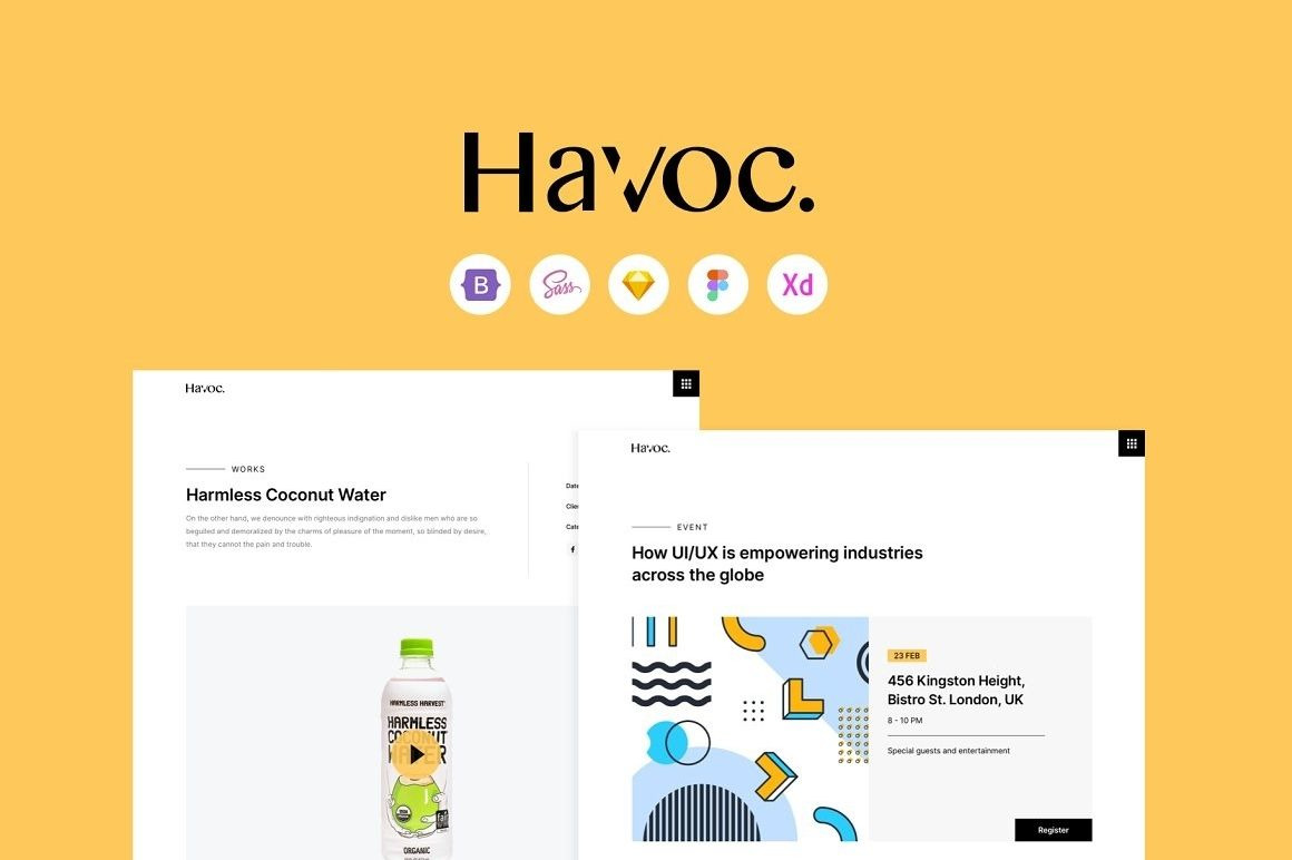 Havoc Agency UI kits & Web Templates
