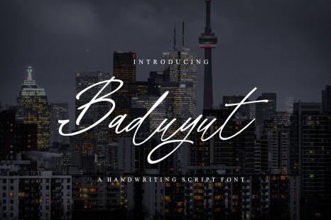 Baduyut Signature Font