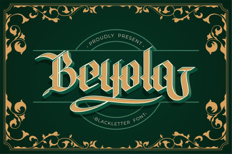 Beyola Blackletter Font