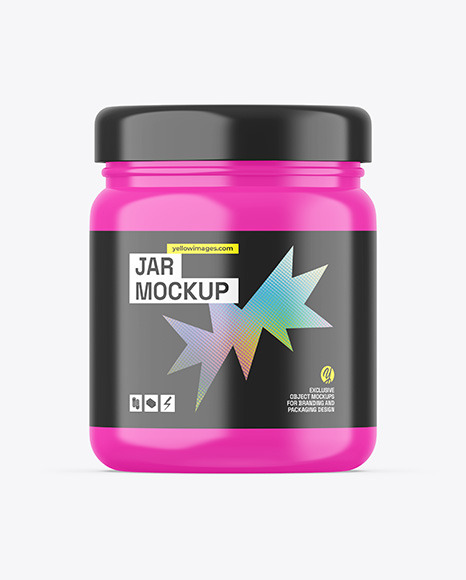 Glossy Jar Mockup