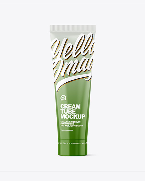 Glossy Cosmetic Tube Mockup