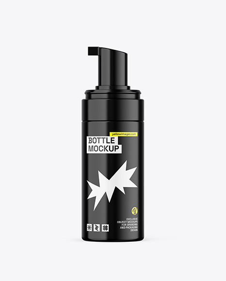 Glossy Bottle Mockup