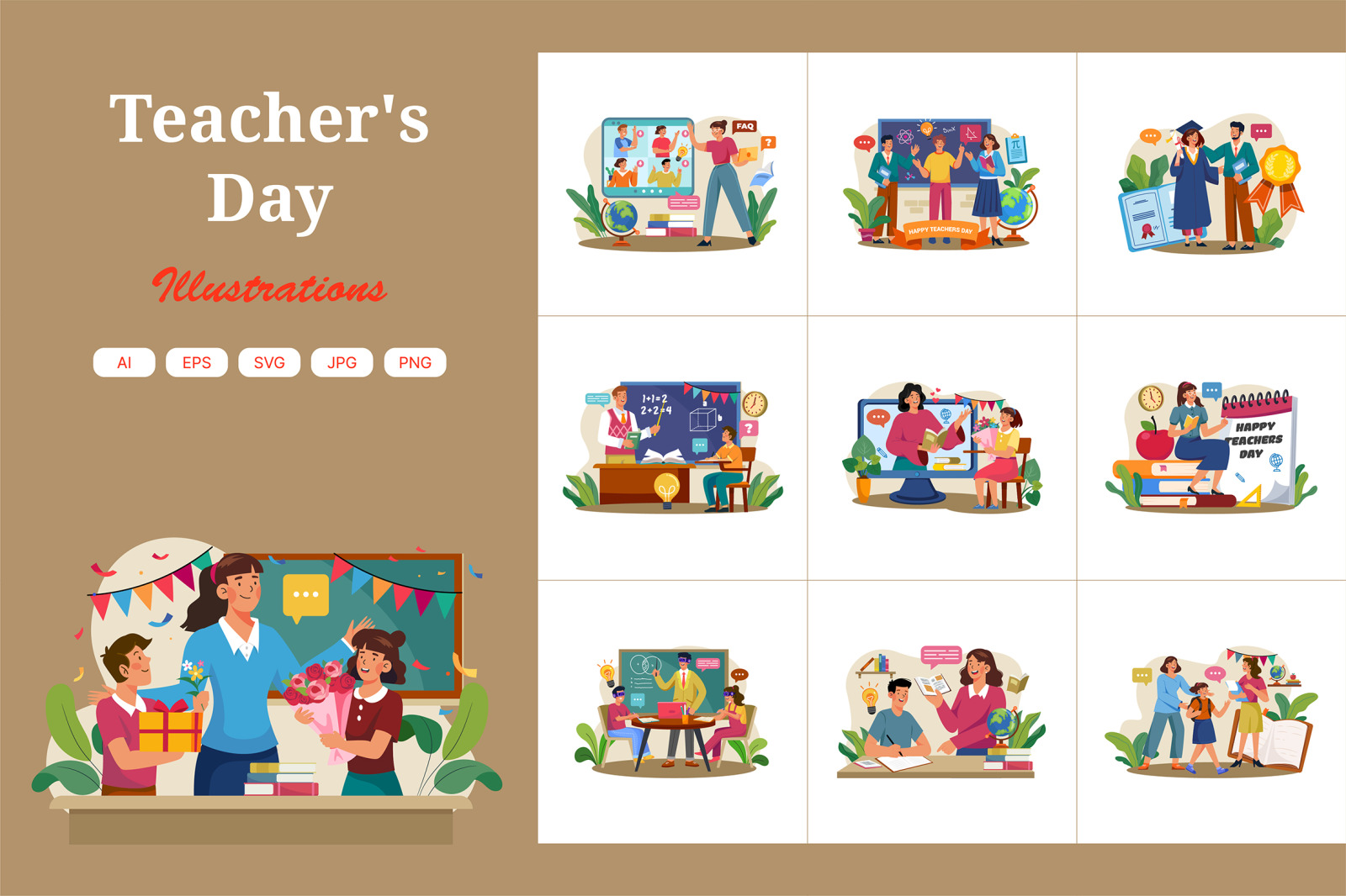 M602_Teacher's Day Illustration Pack