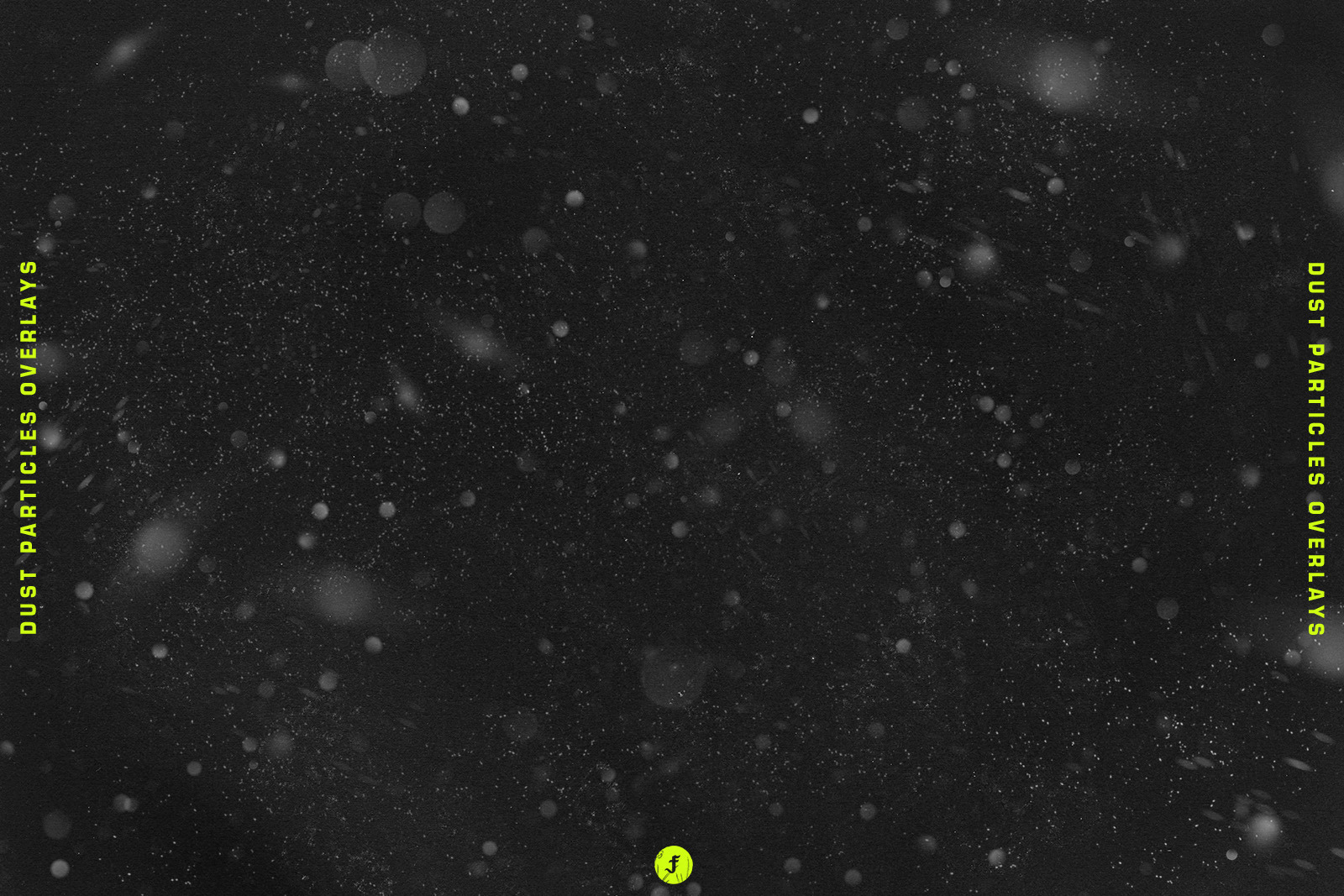 Dust Particles Photo Overlays on Yellow Images Creative Store