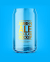 Empty Can Shaped Glass Mockup