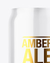 Empty Can Shaped Glass Mockup
