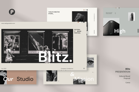 Blitz – Natural Tone Editorial Brand Proposal Presentation