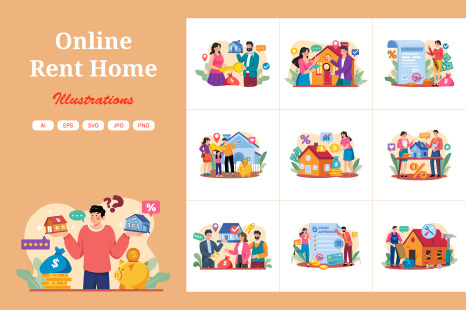 M624_Online Rent Home Illustration_Part 02
