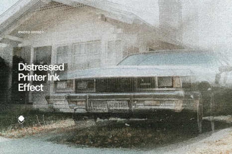 Distressed Print Ink Effect
