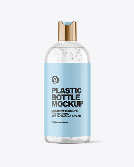 Clear Cosmetic Bottle Mockup
