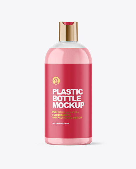 Clear Liquid Soap Cosmetic Bottle Mockup