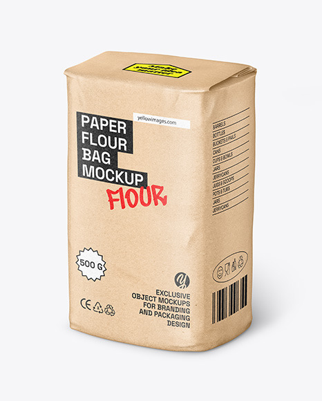 Kraft Paper Stand-up Bag Mockup