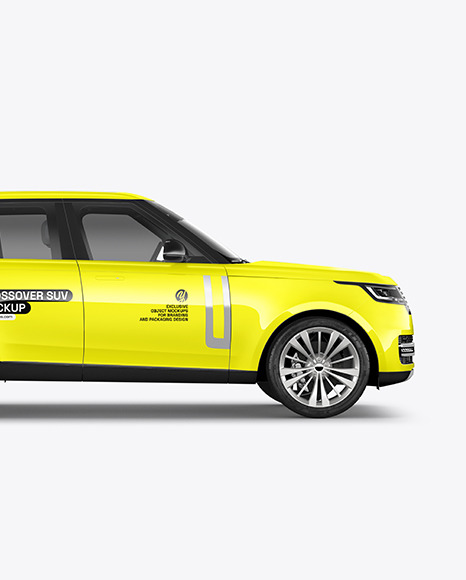 Crossover SUV Mockup - Side View