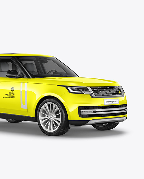 Crossover SUV Mockup - Half Side View