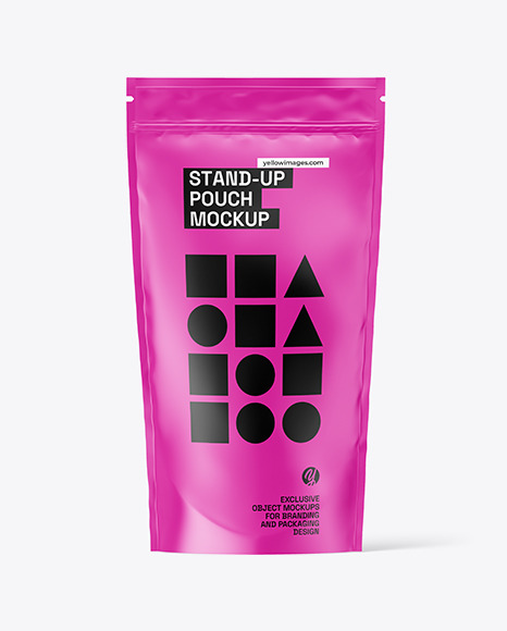 Matte Stand-up Pouch Mockup