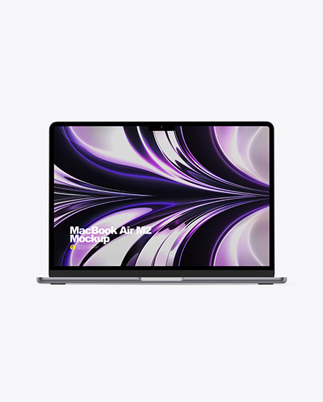 Free MacBook Air M2 Space Gray Device Mockups