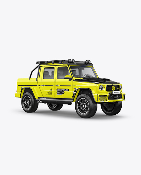 Pickup Off-Road Truck Mockup - Half Side View