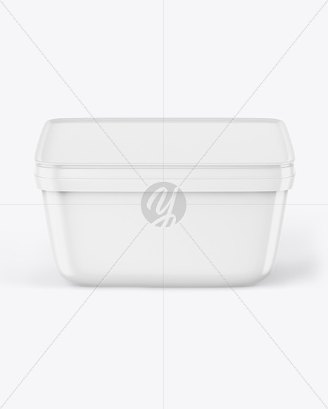 Glossy Plastic Container Mockup