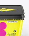Glossy Plastic Container Mockup