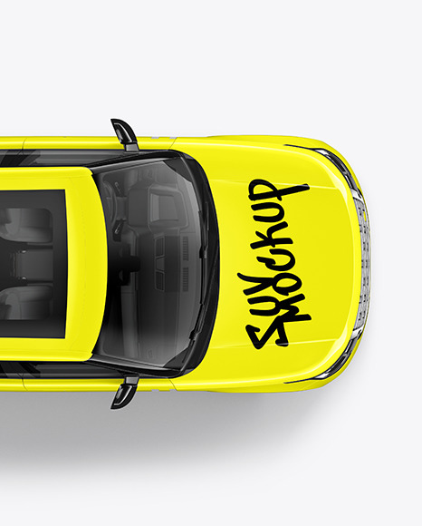 Crossover SUV Mockup - Top View