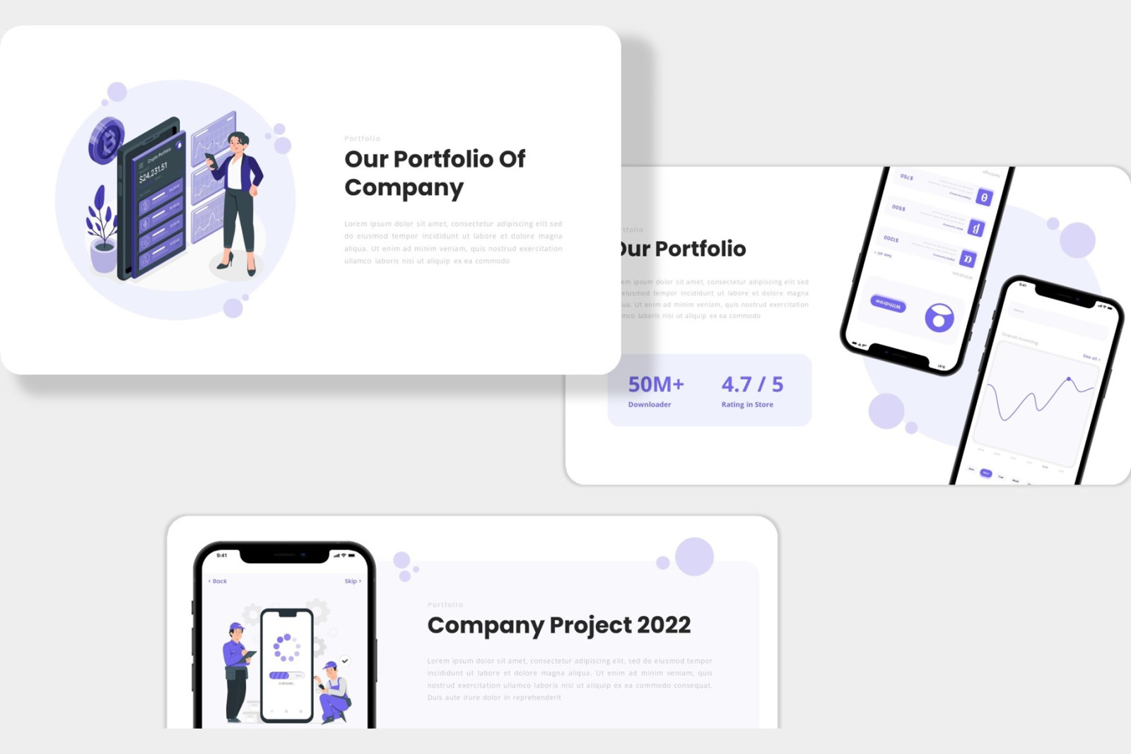 Extore - Mobile App & SAAS Google Slides Template