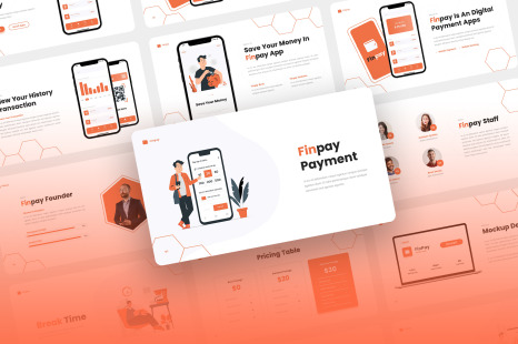 Finpay - Mobile App &amp; SAAS Keynote Template