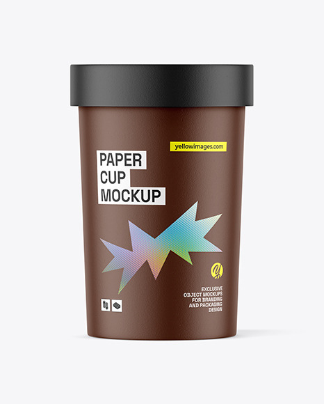 Paper Soup Cup Mockup