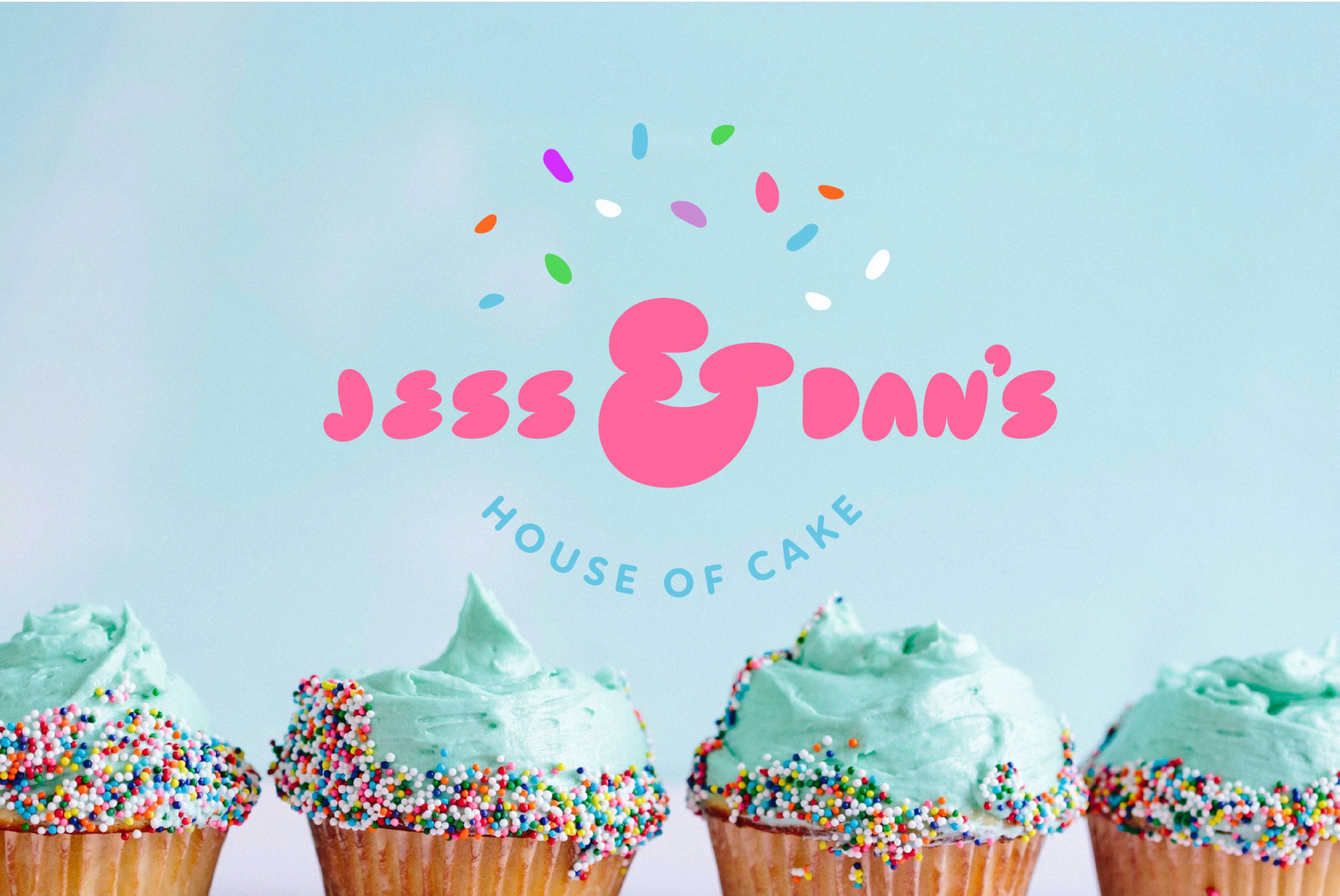 Cake Bake Font on Yellow Images Creative Store