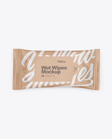 Kraft Wet Wipes Mockup