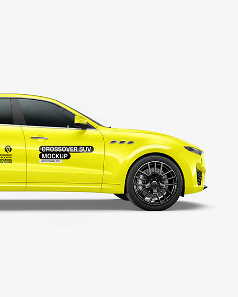 Crossover SUV Mockup - Side View