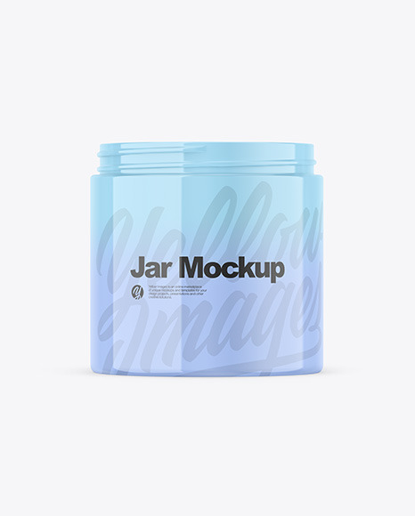 Glossy Jar Mockup