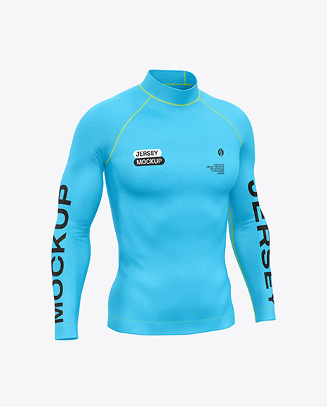 Men&#039;s Jersey Mockup - Half Side View
