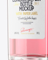 Clear Glass Dry Gin Bottle Mockup
