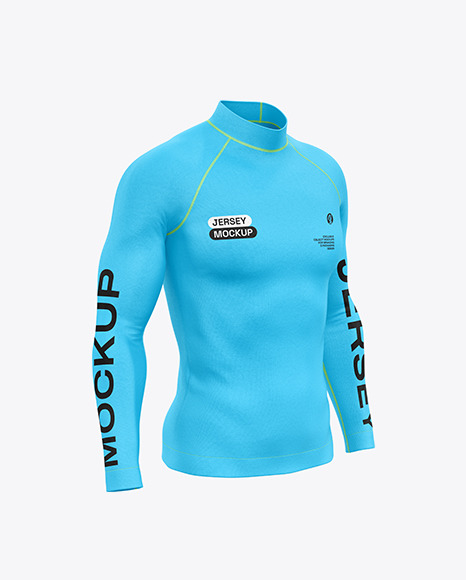 Men&#039;s Jersey Mockup - Half Side View