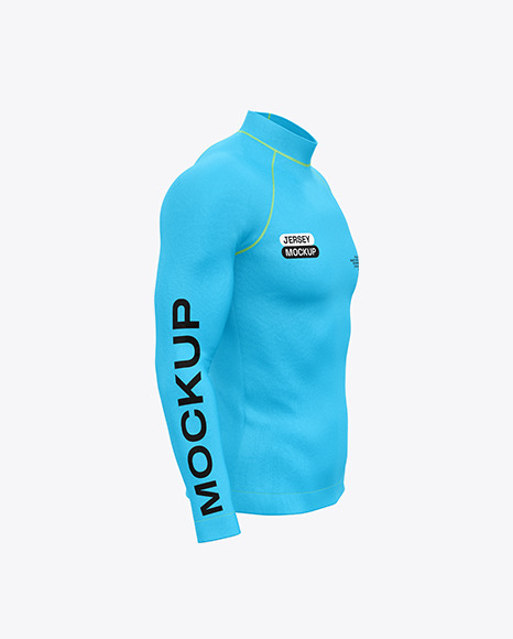 Men&#039;s Jersey Mockup - Side View