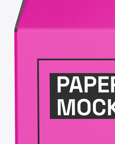 Matte Paper Box Mockup