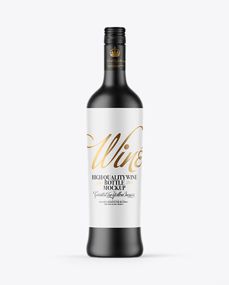 Ceramic Wine Bottle Mockup