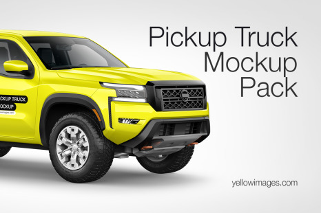 Pickup Truck Mockup Pack